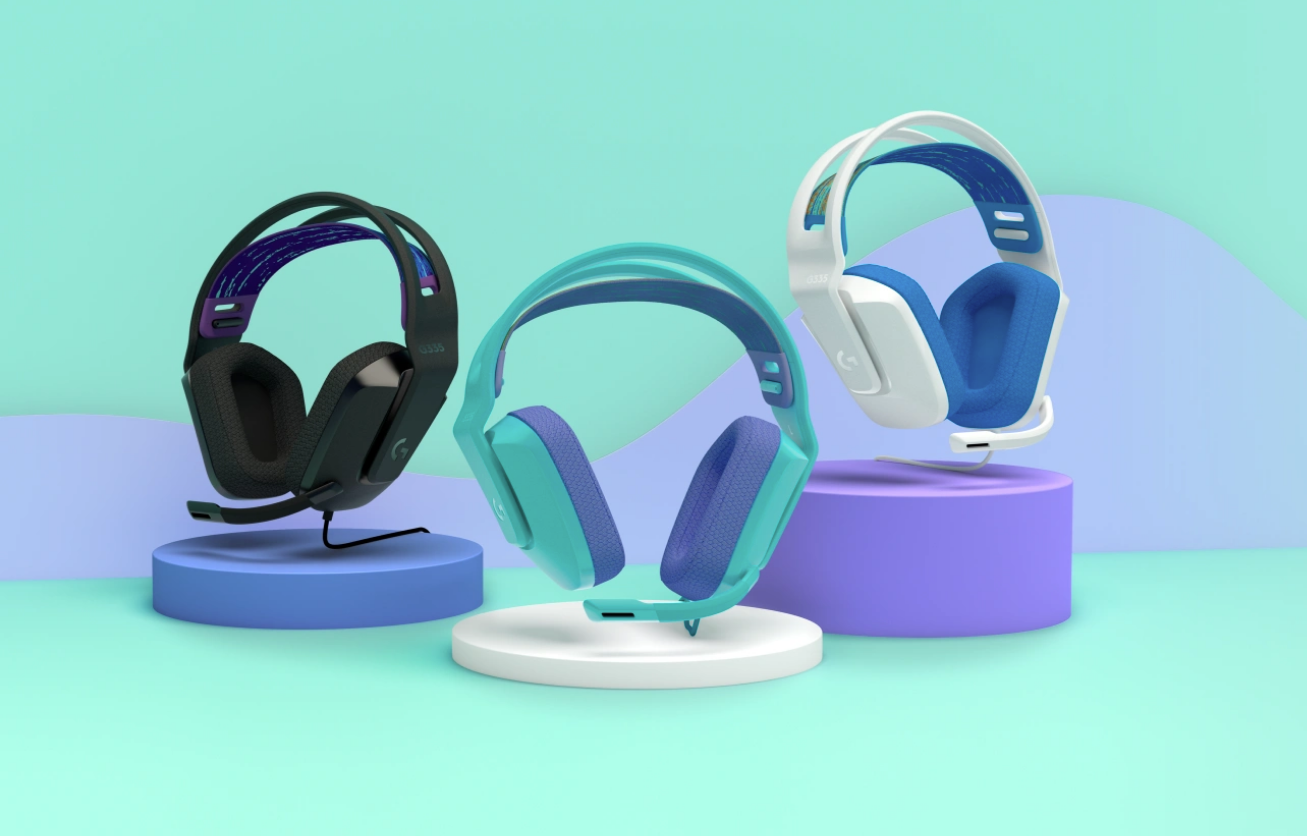 Слушалки Logitech G335 Black, микрофон, гейминг, черни - характеристика 1